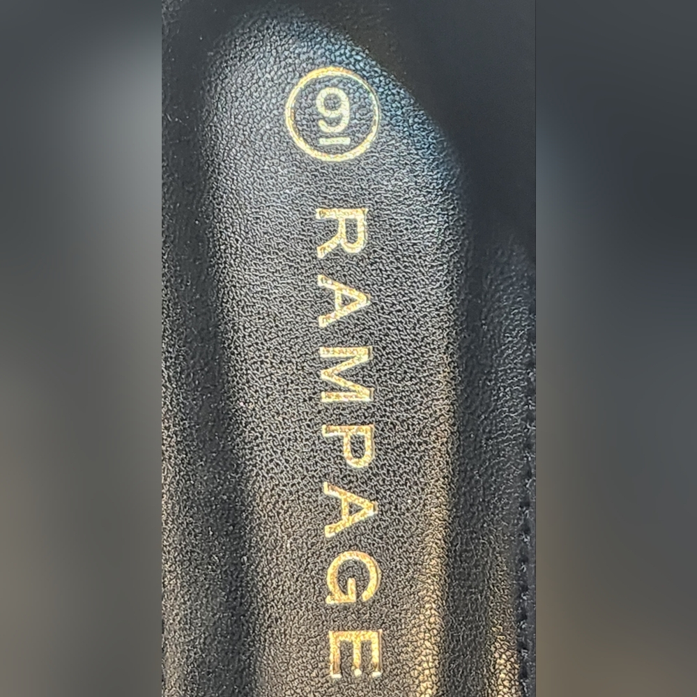 Rampage Womens Smoker Black Pointed Toe Flats Size 9 - Picture 8 of 12
